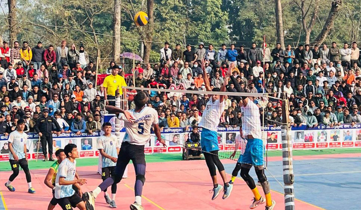 मणिमुकुन्द भलिबल कपको उपाधि आर्मीलाई